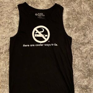 mens black tank top “there are cooler ways to die”